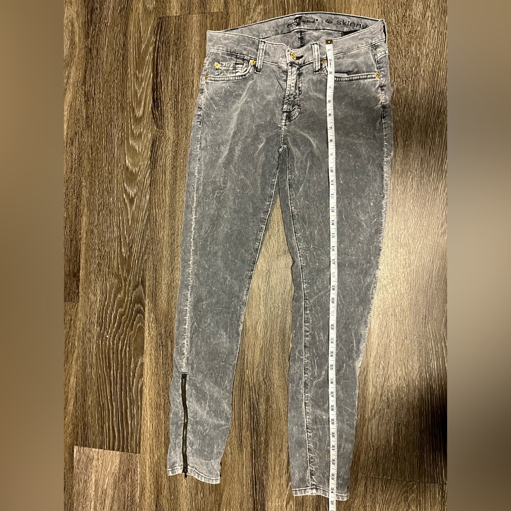 7 for all mankind size 27 skinny corduroy pants